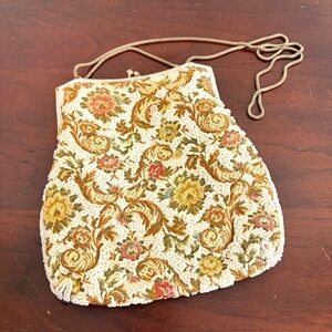 Vintage Beaded Tapestry Walborg Hong Kong Purse